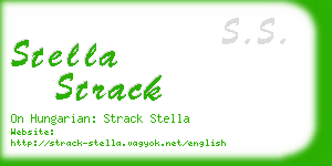 stella strack business card